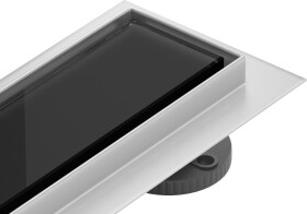 MEXEN/S - Flat 360 MGB odtokový žľab otočný 100 cm čierna sklo 1026100-40