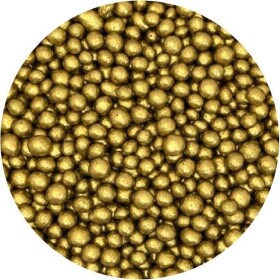 Cukrové – rýžové perly antik zlaté 5 mm 1 kg - I LOVE CAKES - I LOVE CAKES