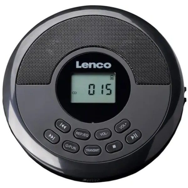LENCO CD-340BK čierna / Prenosný CD prehrávač / Bluetooth / FLAC, MP3, WMA / Vstavané reproduktory
