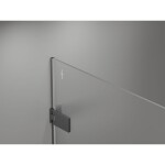 MEXEN/S - Lunar-F L sprchový kút skladacie dvere ľavá 100 x 80, transparent, grafit metal 836L-100-080-95-00-L