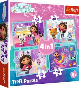 Trefl Puzzle Gábinin kúzelný domček: Veľké dobrodružstvá 4v1