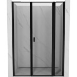 MEXEN/S - Mist L sprchové dvere krídlové pravé 135, čierny okraj, čierna 8A4L-135-001-70-70-P