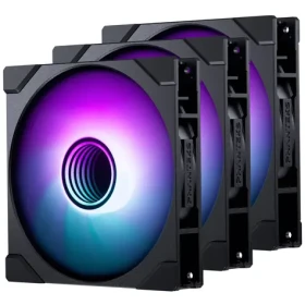 PHANTEKS M25 Gen2 PWM D-RGB 3ks čierna / 140mm / Hydraulic Beraing / 36.4 dB @ 1800 RPM / 101.78 CFM / 4-Pin PWM + 3-Pin (PH-F140M25_G2_DBK01_3P)