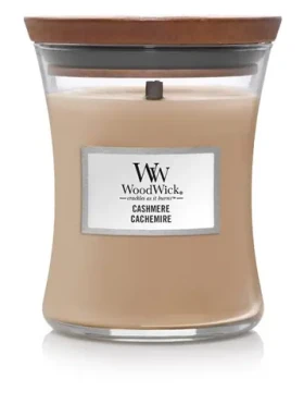 Woodwick Cashmere 275 g - sviečka stredná / doba horenia: až 65h (5038581141916)
