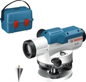 BOSCH GOL 26 D Professional / Optický nivelačný prístroj / dosah 100 m / zväčšenie 26x / IP54 / taška (0601068000)