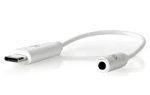 Nedis Adaptér USB-C na jack 3,5 mm biely / Adaptér / USB-C (M) - 3,5 mm jack (F) / 15 cm (CCBW65950WT015)