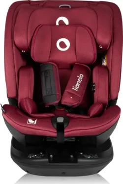 Lionelo Bastiaan RWF i-Size Red Burgundy / Autosedačka / 40-150 cm / do 36 kg / ISOFIX / otočná 360° (LO-BASTIAAN RWF I-SIZE RED BURGUNDY)