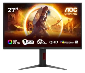 27" AOC Gaming Q27G4ZD čierna / QD-OLED / 2560x1440 / 16:9 / 0.03ms / 150000:1 / 450cd-m2 / HDMI + DP / VESA / Pivot (Q27G4ZD)