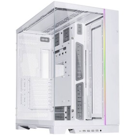 Lian Li O11 Dynamic EVO XL Big-Tower biela / E-ATX / 4X USB 3.0 + 1x USB 3.1 C / Bez zdroja / priehľadná bočnica (O11DEXL-W)