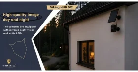 Viking HUB S02 / Bezdrôtový solárny kamerový set / 2x kamera 3 MP / IP66 / aplikácia UBoxPro (VSWRK02)