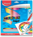 Maped Pastelky trojboké Color#39;Peps Oops s gumou 24ks (134601)