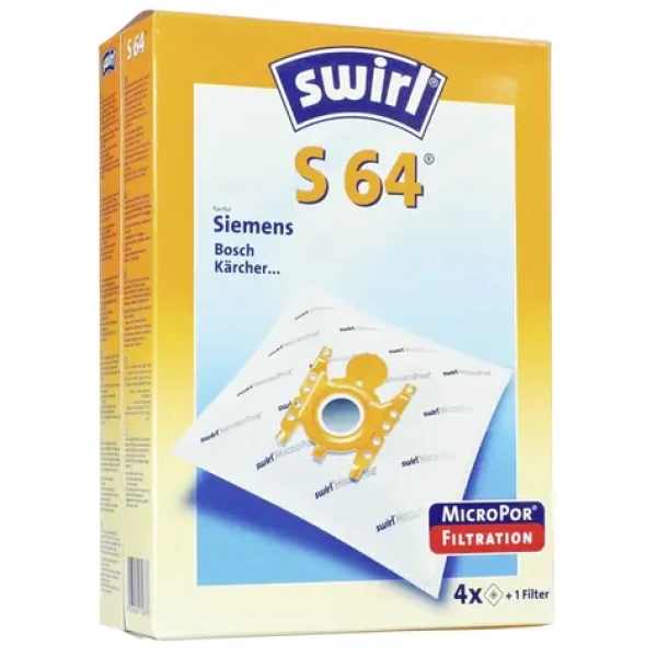Swirl S 64 / S 66 MP vrecká do vysávača / textilné / univerzálne / 4ks / dopredaj (170678)