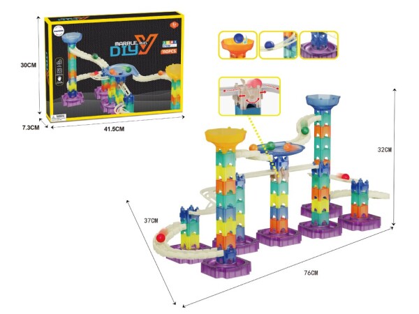 Mamido Mamido Stavebnica guľôčková dráha 110 dielov MT1247