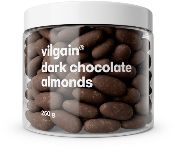Vilgain Mandle v čokoláde – 3× horká čokoláda 250 g