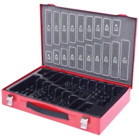 KS Tools 3301640 HSS-R sada špirálových vrtákov do kovu, 1 mm, 1.5 mm, 2 mm, 2.5 mm, 3 mm, 3.5 mm, 4 mm, 4.5 mm, 5 mm, 5.5 mm, 6 mm, 6.5 mm, 7 mm, 7.5 mm, 8; 3301640