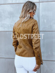 Dámská kožená bunda HAUTE COUTURE camel Dstreet TY3895 S