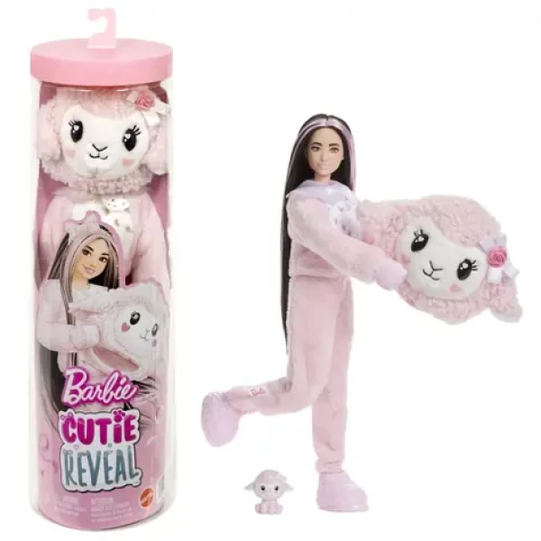 Mattel Bábika Barbie Cutie Reveal Starostliví medvedíci Sladké mašle - ovečka JJP66