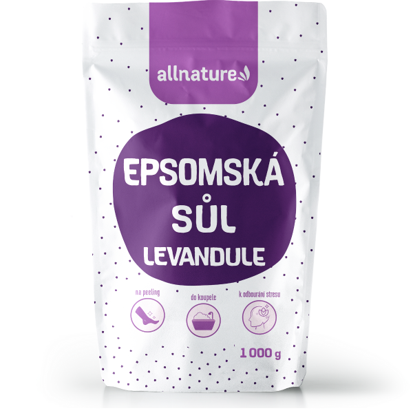 ALLNATURE Epsomská soľ levanduľa 1000 g