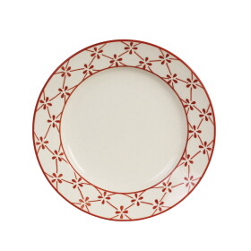 Strömshaga Keramický tanier Marion Clover Red Ø 19,5 cm