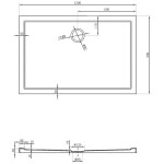MEXEN - Flow sprchová vanička obdĺžniková slim 90 x 120, čierna mat 46R709012