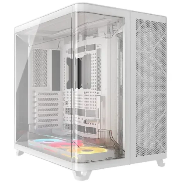 Corsair AIR 5400 LX R RGB biela / E-ATX / 3x USB-C / 3x 120mm / bez zdroja / priehľadná bočnica (CC-9011321-WW)