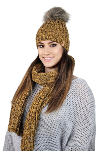 Kamea Hat&Scarf K.22.261.48 Horčica OS