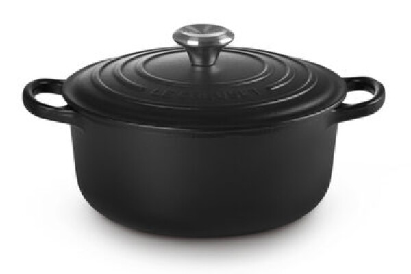 Le Creuset Signature Hrniec s pokrievkou 20 cm čierna (21177200000430)