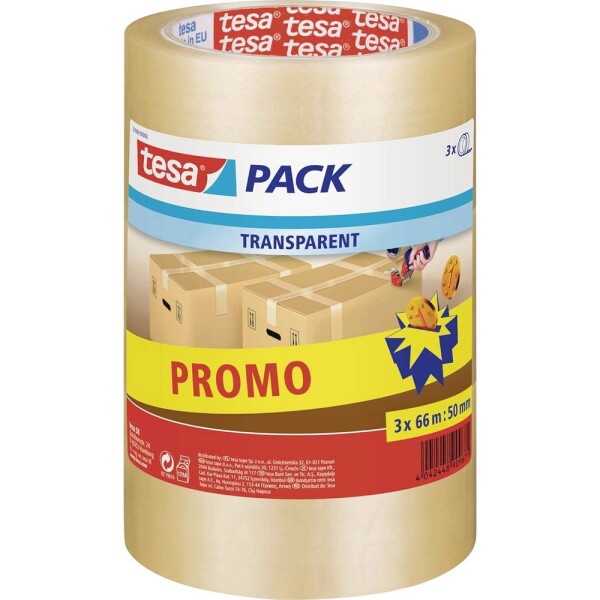 Tesa 57008-00000-02 lepiaca páska TESAPACK® priehľadná (d x š) 66 m x 50 mm 1 ks; 57008-00000-02