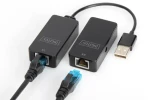 Digitus DA-70141 čierna / USB 2.0 extender / Cat5/5e/6 / do 50 m (DA-70141)
