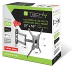 Techly ICA-PLB-136E čierna / Nástenný držiak pre TV / 32-55" / VESA 400x400 / nosnosť 30 kg / slim (ICA-PLB-136E)