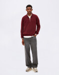 Armedangels Waarlo Fleece Troyer 3639 velvet red L