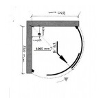 OLSEN SPA - Sprchovací kút Albatera - Farba rámu zásteny - Hliník leštený, Rozmer A - 90, Rozmer B - 90, Vanička HL - Akrylová vanička, Výplň - Číre bezpečnostné sklo - 4 mm BCALB90CC + BCLORC90V