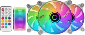 Mars Gaming Mars Gaming MF-3DKIT Infinity Mirror ARGB 120mm Remote Control Computer Cooler Kit