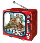 2KIDS TOYS 3D drevená skladačka Retro TV Paríž