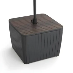 Keter Záhradný stôl Luzon Deco walnut, grafit / Záhradný stôl (271504)