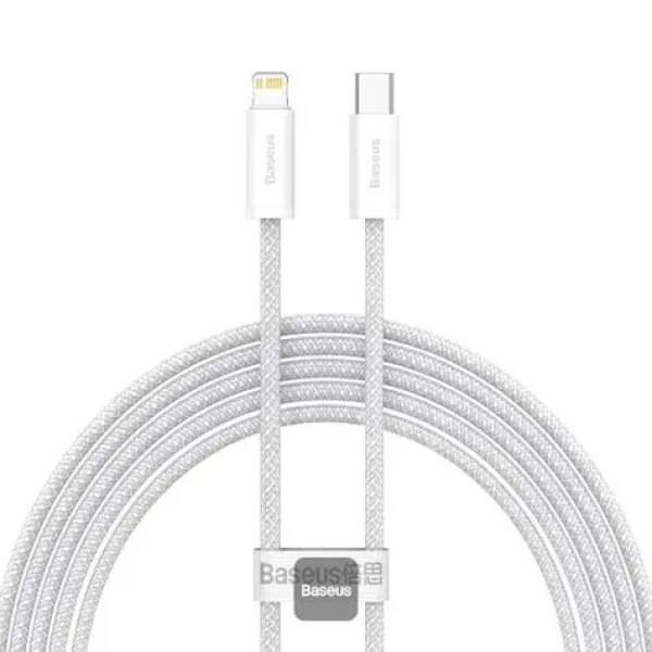 Baseus CALD000102 Dynamic Kábel USB-C (M) - Lightning (M) 2m biela / 20 W (CALD000102)