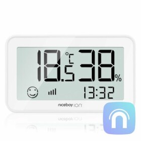 Niceboy ION ORBIS Meteo+ Sensor biela / Senzor teploty a vhkosti / displej / ZigBee / Bluetooth / MESH (8594182426229)