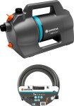 Gardena Garden Pump 4100 Silent, suction hose set (dark grey/turquoise, 550 watts, model 2023)