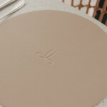 Eulenschnitt Oboustranné prostírání Bow Creme Ø 35 cm