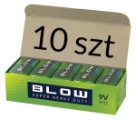 Batéria 9V 6F22 Super Heavy Duty / Batéria / Zinko-uhlíková / 10 ks (82-570#)