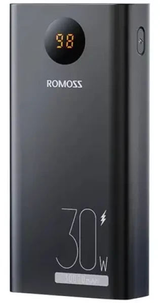 Romoss PEA30 30000mAh čierna / Powerbanka / 30W / 2x USB-A + 1x USB-C + 1x Lightning + 1x microUSB (PEA30-192-2133H)