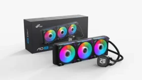 FSP AD36-B čierna / AIO vodný chladič CPU / 360mm / 3x 120mm ARGB / 2000 rpm / Intel + AMD (POO0000041)