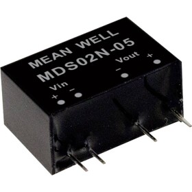 MEAN WELL MDS02N-12 DC / DC menič napätia, modul 167 mA 2 W Počet výstupov: 1 x; MDS02N-12