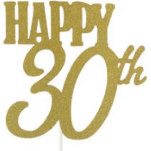Zápich do torty šťastných 30 rokov - Cakesicq - Cakesicq
