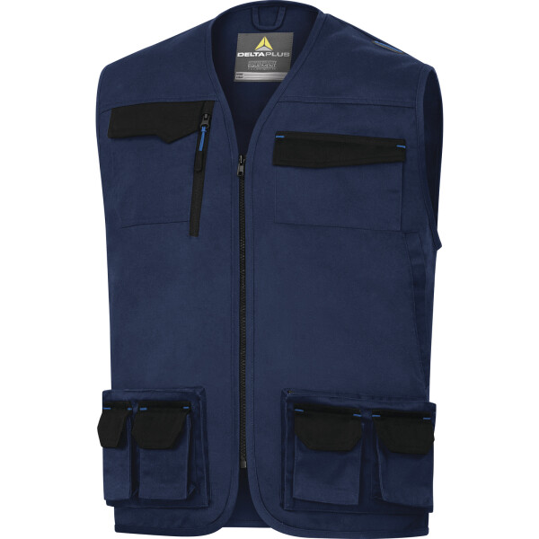 Pracovná vesta Delta Plus MACH 2 Farba: Svetlá Modrá/ Tmavo Modrá, Veľkosť: 3XL (M2GI3BM3X)