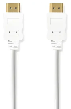 Nedis HDMI - HDMI biela / Kábel / Ethernet / ARC / 4K 30Hz / 2 m (CVGB34000WT20)