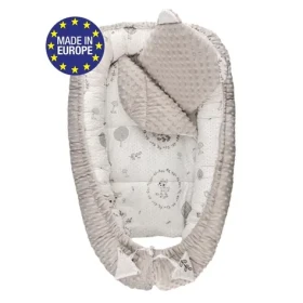 Bomimi HARMO Hniezdočko s vankúšikom minky, KOLÚŠOK šedá (BO2313GRY039)