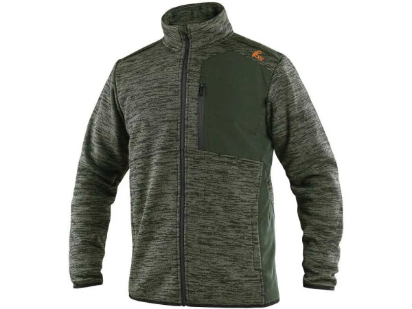 CXS 4ENVI HAMPTON Pánska mikina khaki 3XL 129018951897