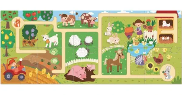 DODO Puzzle-labyrint Cesta farmou