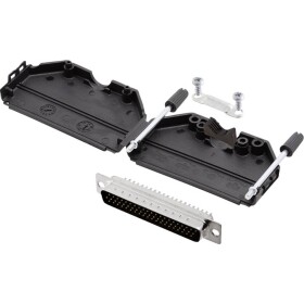 Encitech DPPK37-BK-HDP62-K 6355-0011-04 sada D-SUB kolíkové lišty 180 ° Pólov: 62 spájkovaný 1 sada; 6355-0011-04